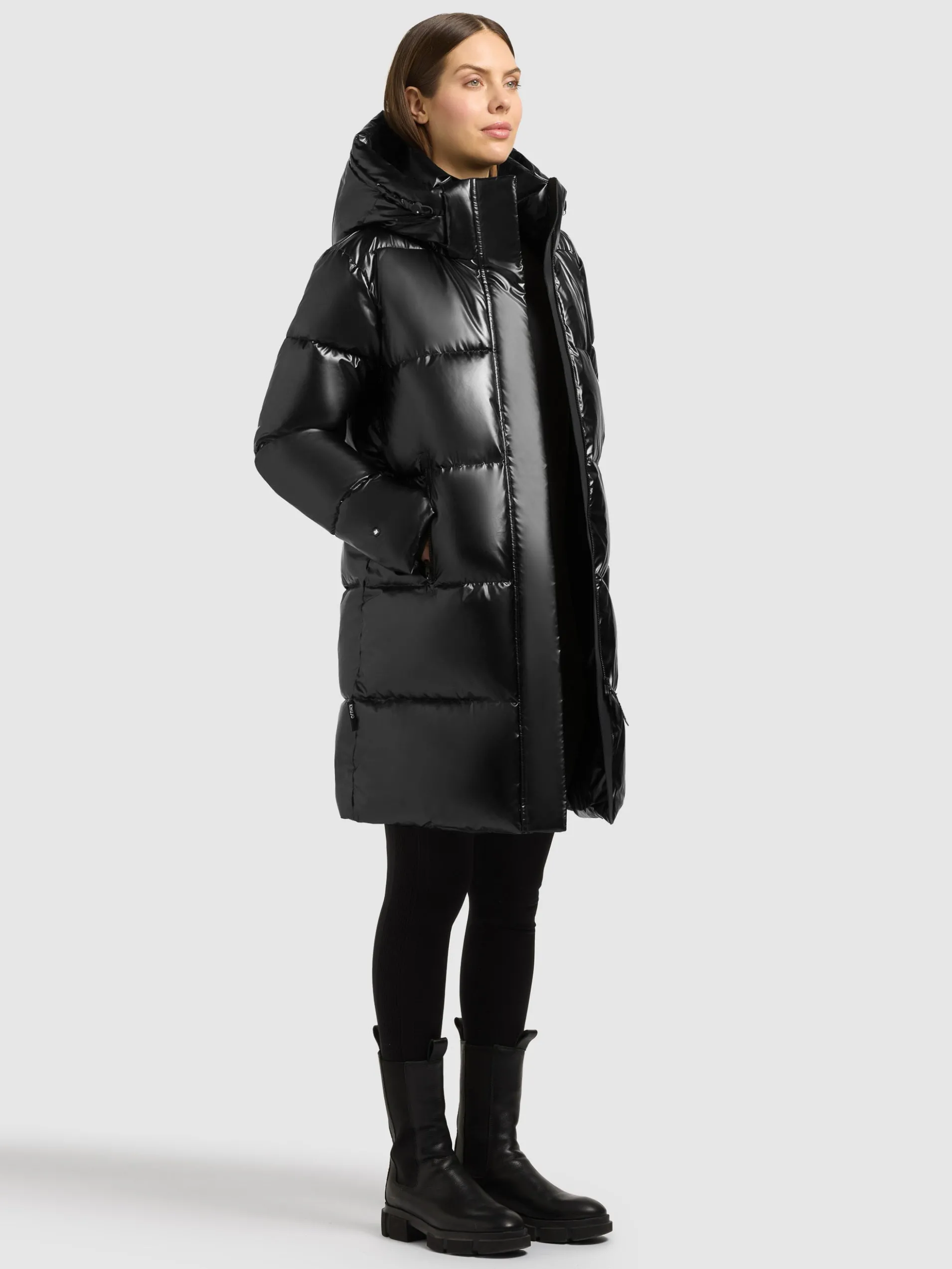 Mantel HAYA3 SHINY BLACK