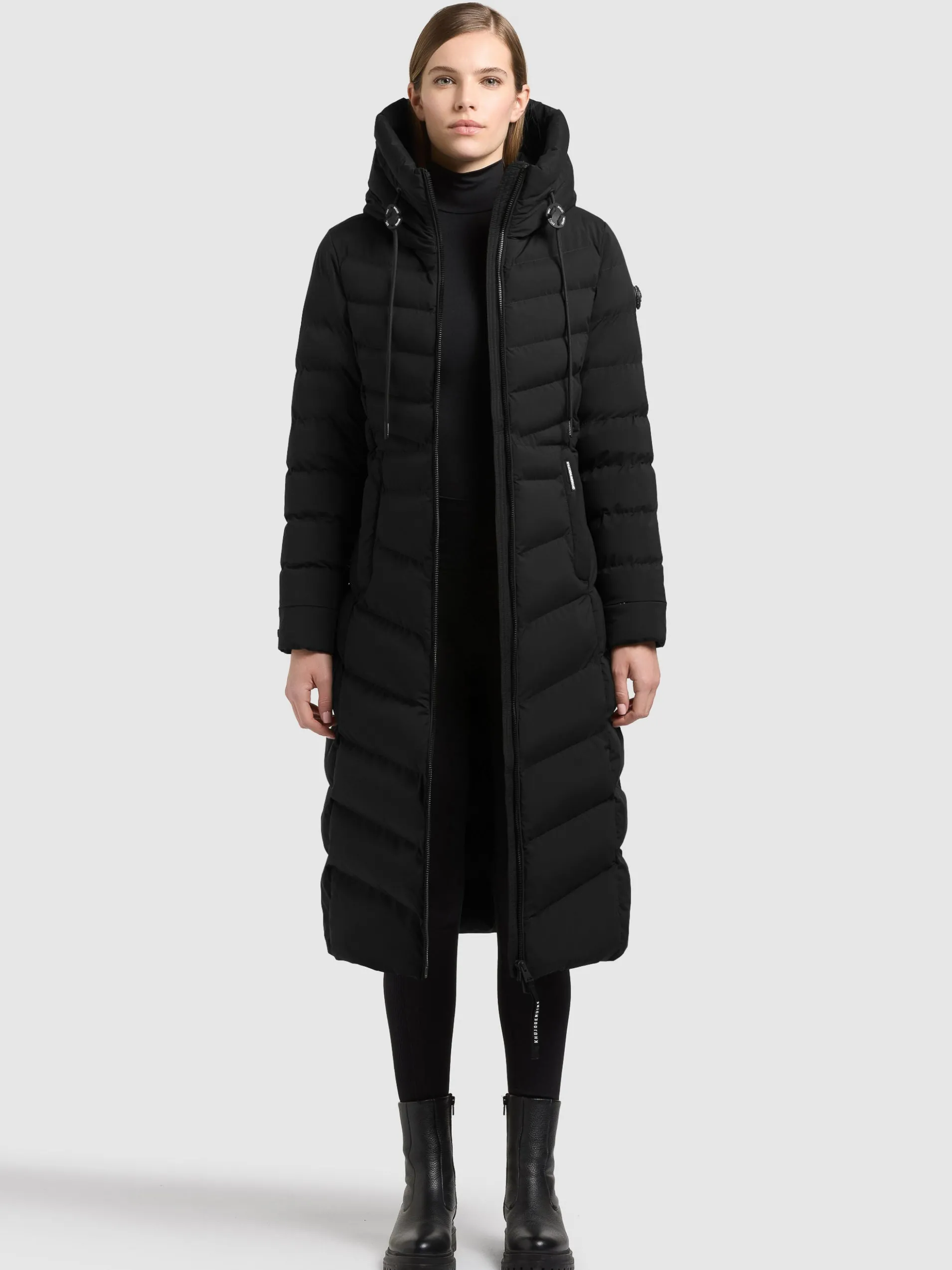 Mantel INGRAM6 WITH BAG BLACK