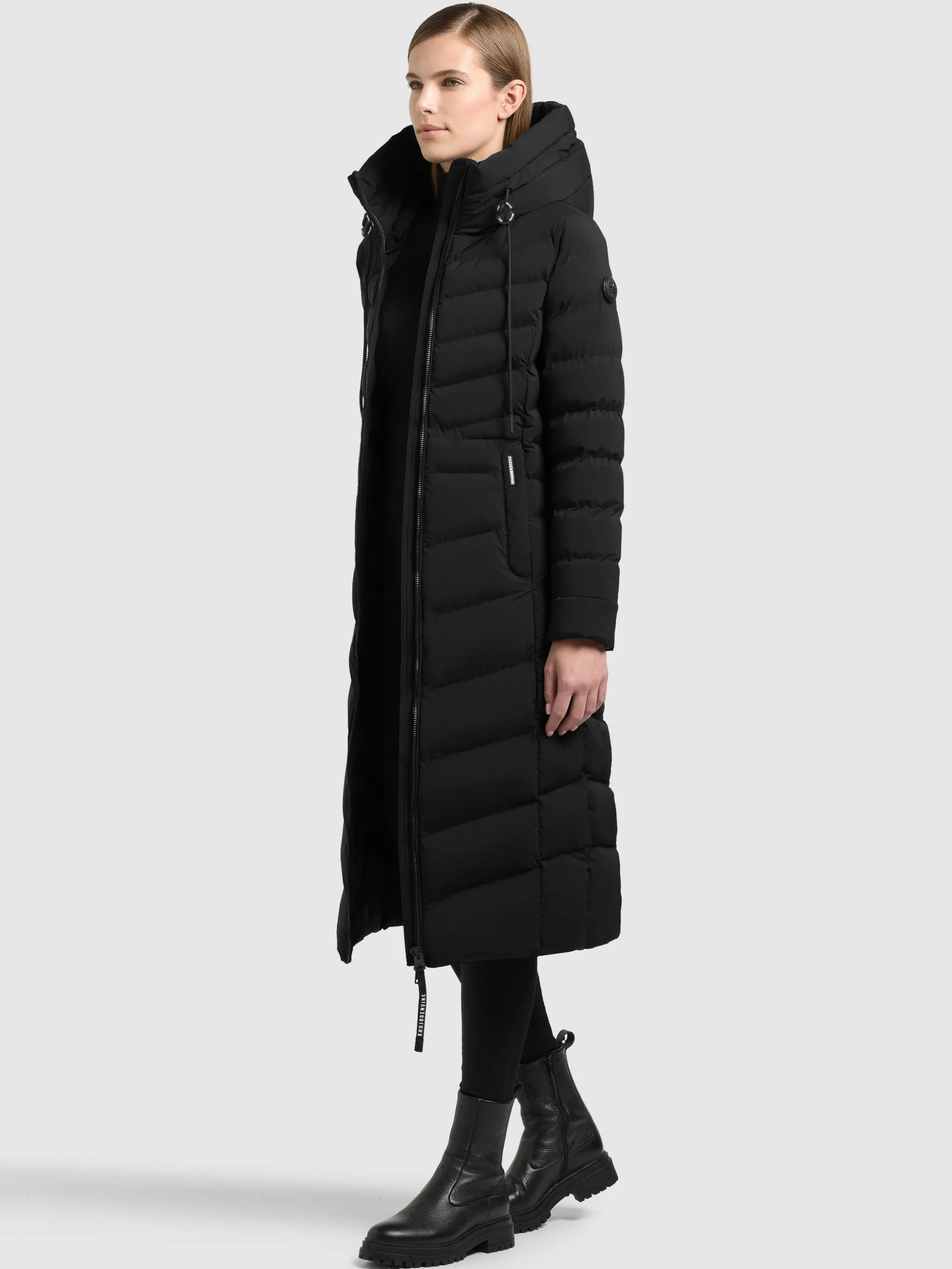 Mantel INGRAM6 WITH BAG BLACK