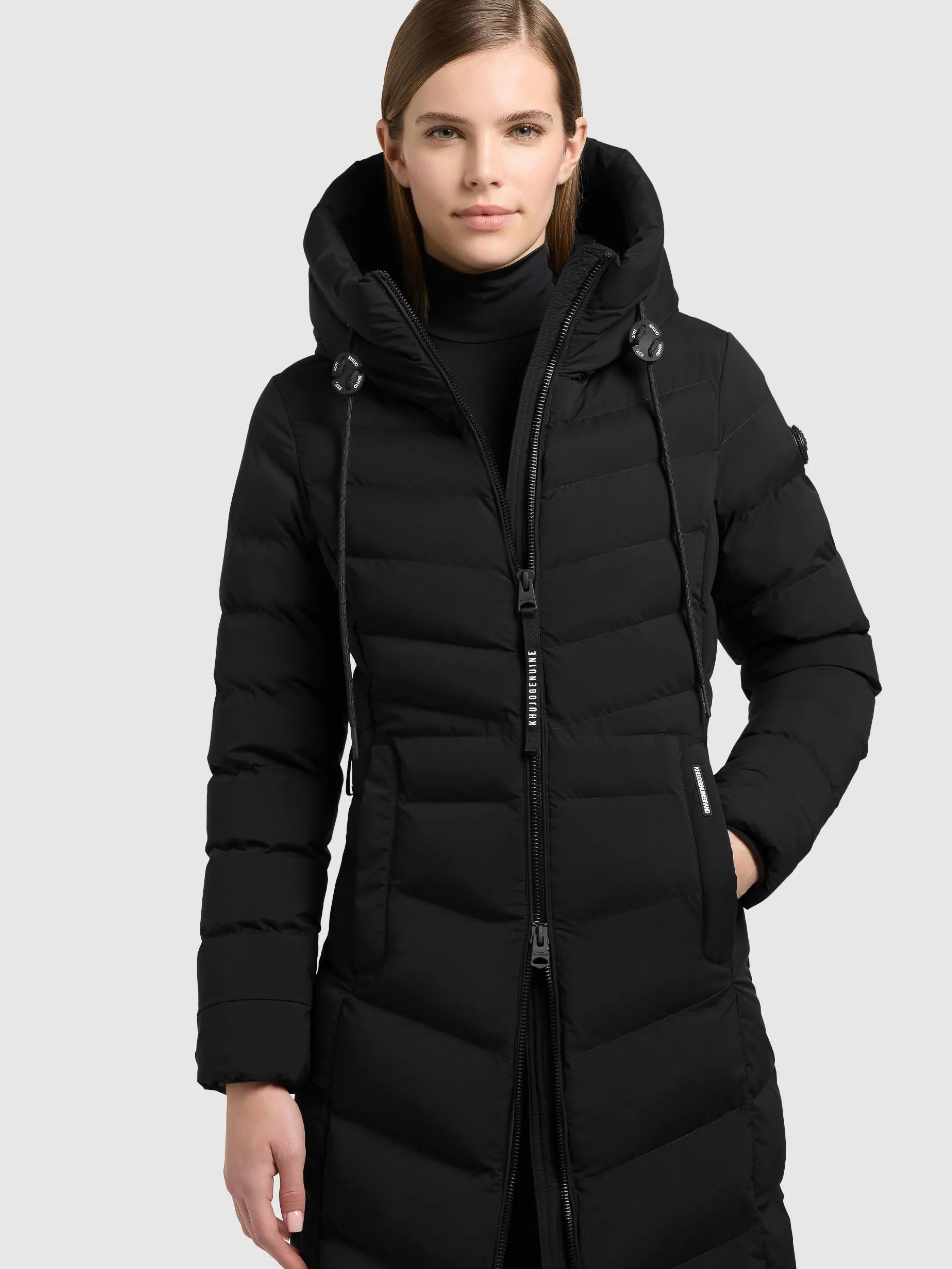 Mantel INGRAM6 WITH BAG BLACK