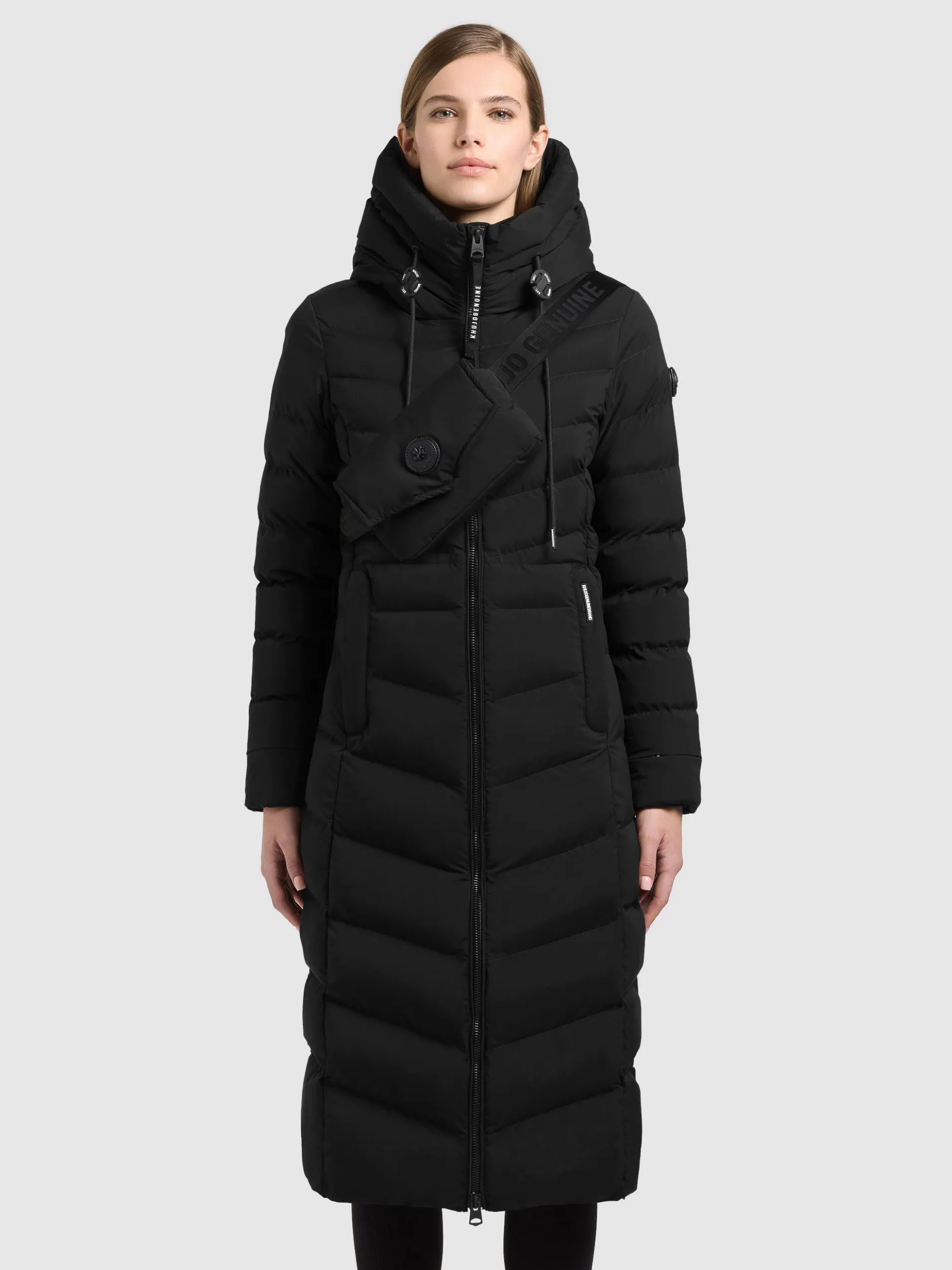 Mantel INGRAM6 WITH BAG BLACK