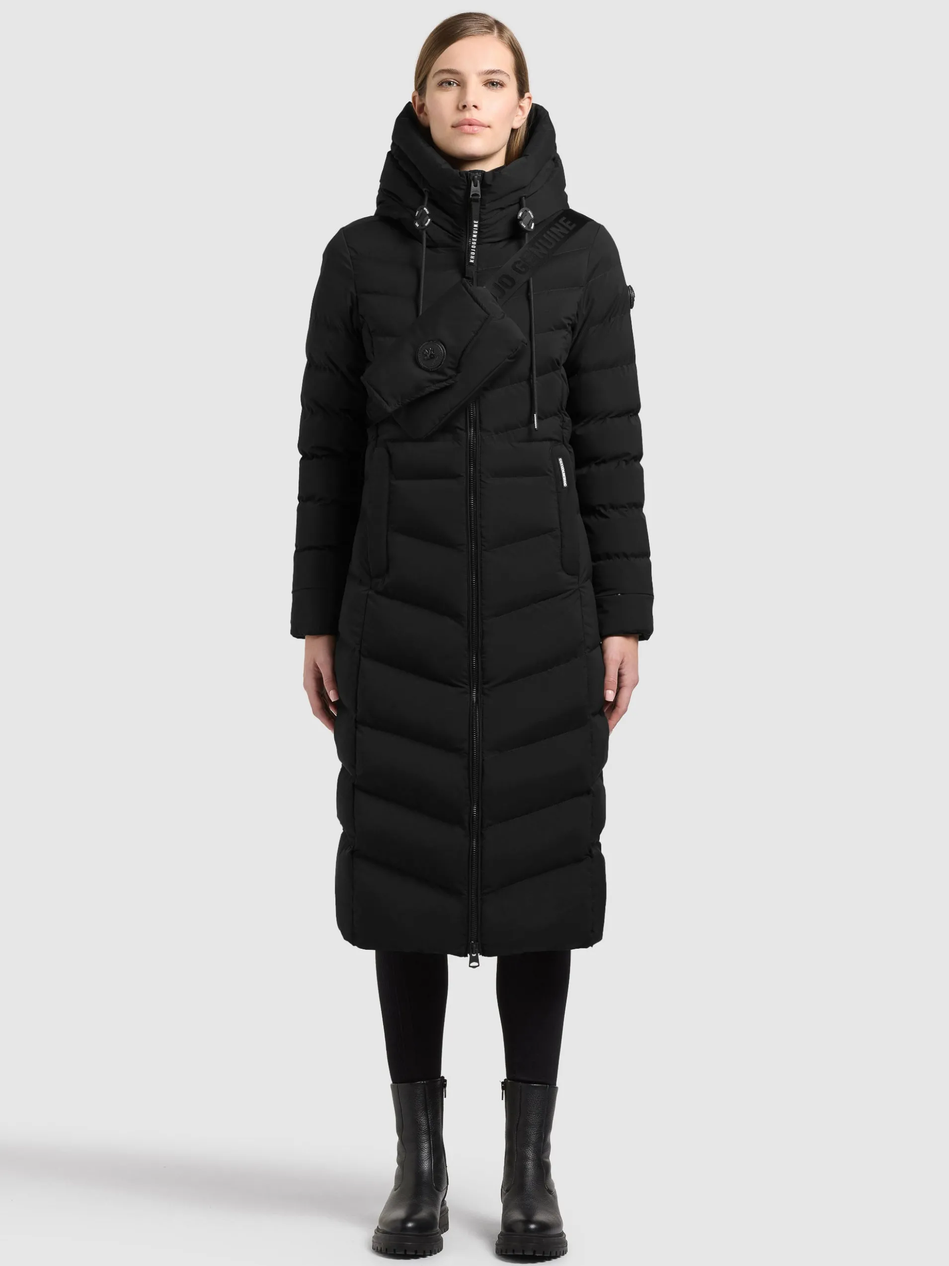 Mantel INGRAM6 WITH BAG BLACK