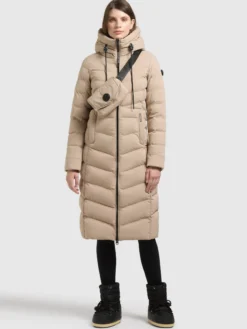 Mantel INGRAM6 WITH BAG HUMUS BEIGE