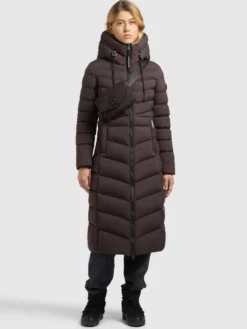 Mantel INGRAM6 WITH BAG MOODY PLUM