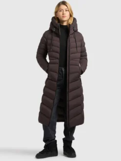 Mantel INGRAM6 WITH BAG MOODY PLUM