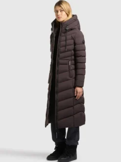 Mantel INGRAM6 WITH BAG MOODY PLUM