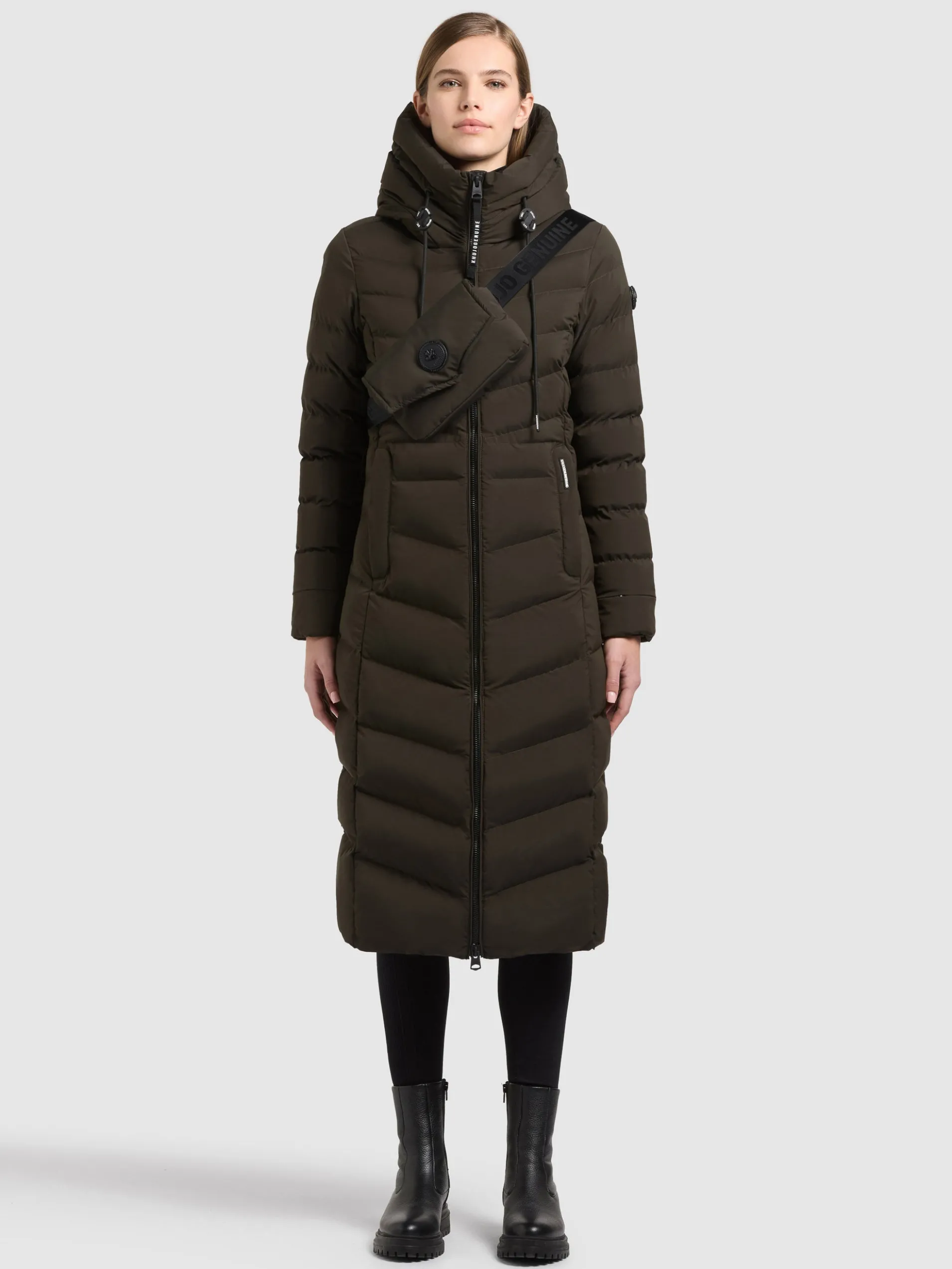 Mantel INGRAM6 WITH BAG PARK GREEN
