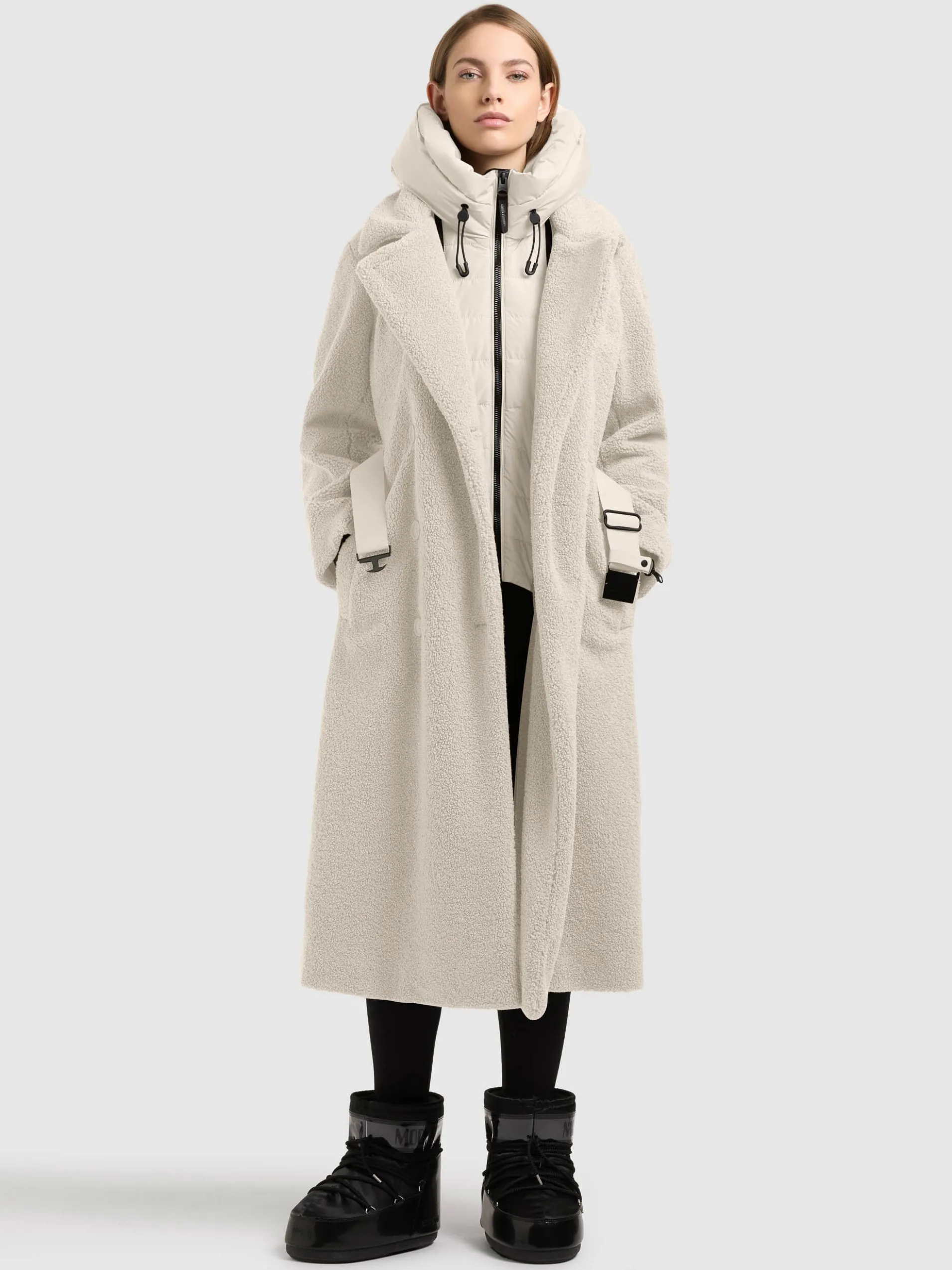 Mantel IRNYA - 2IN1 (Einsatz herausnehmbar). COTTON CREAM