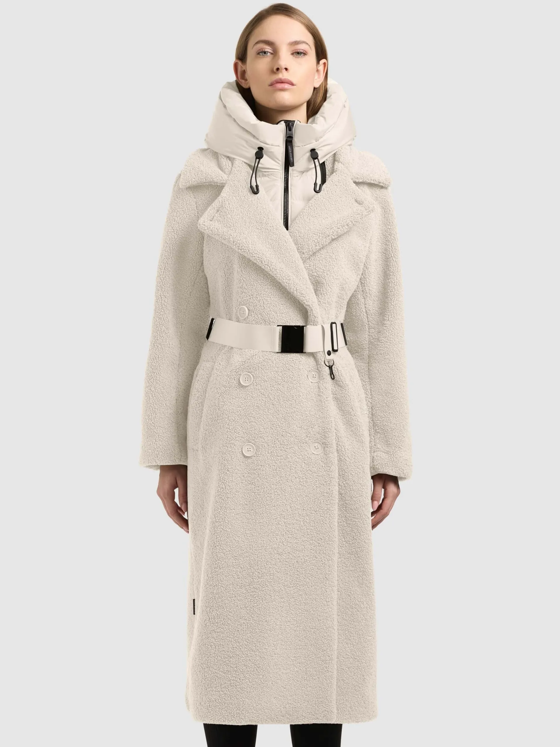 Mantel IRNYA - 2IN1 (Einsatz herausnehmbar). COTTON CREAM