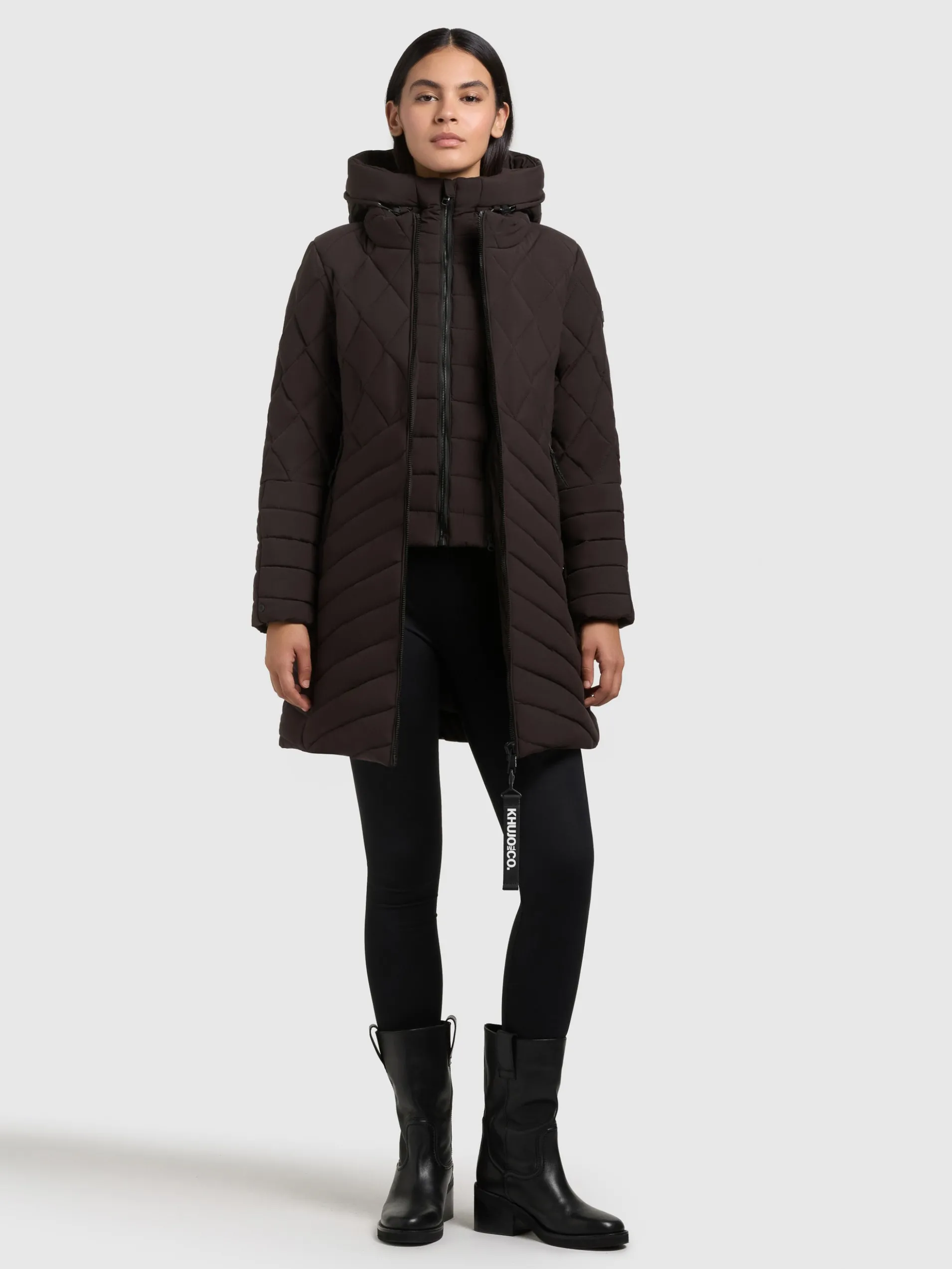 Mantel IVANA MOODY PLUM