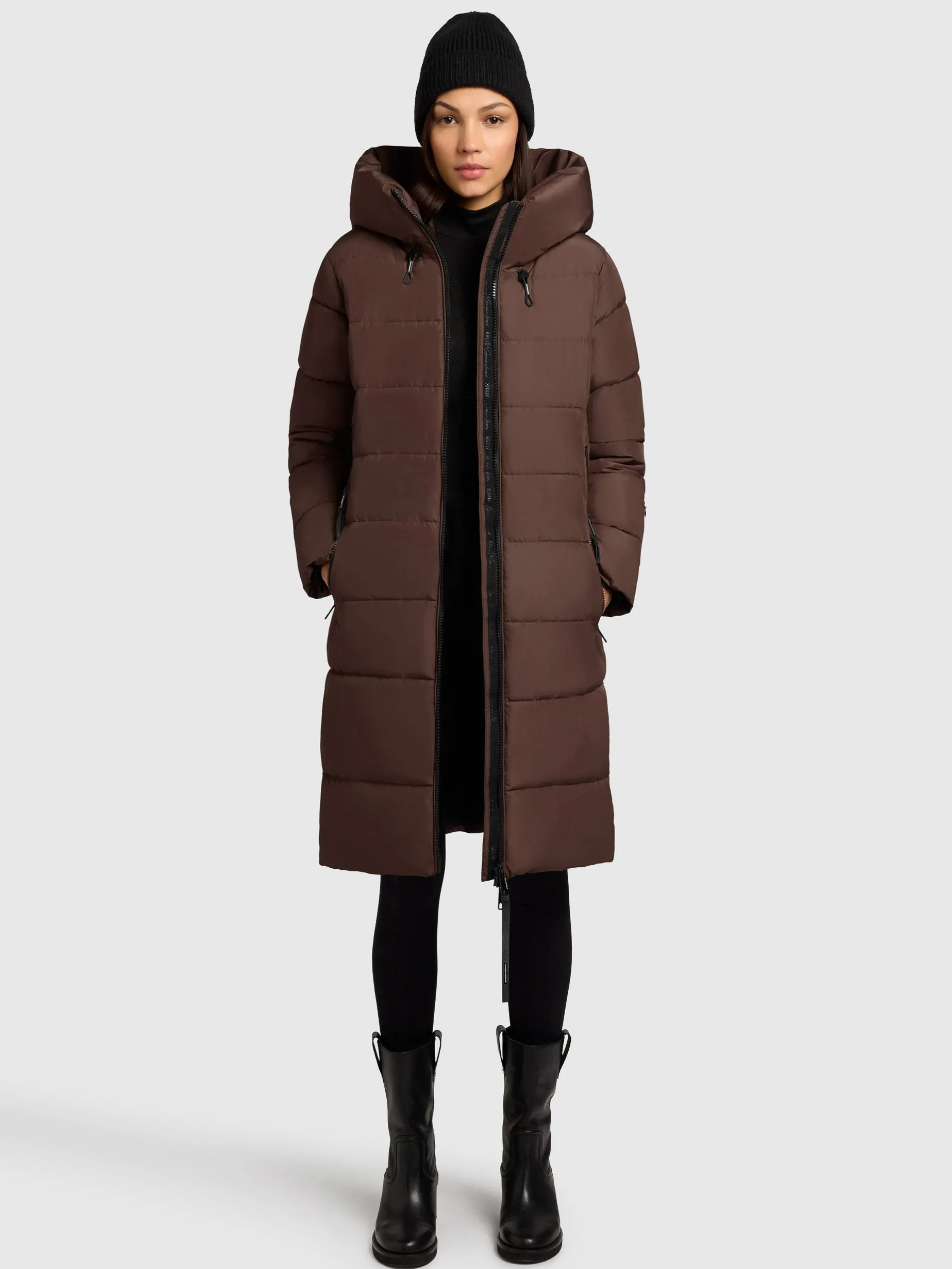 Mantel JILIAS5 DARK BROWN