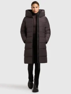 Mantel JILIAS6 MATT MOODY PLUM