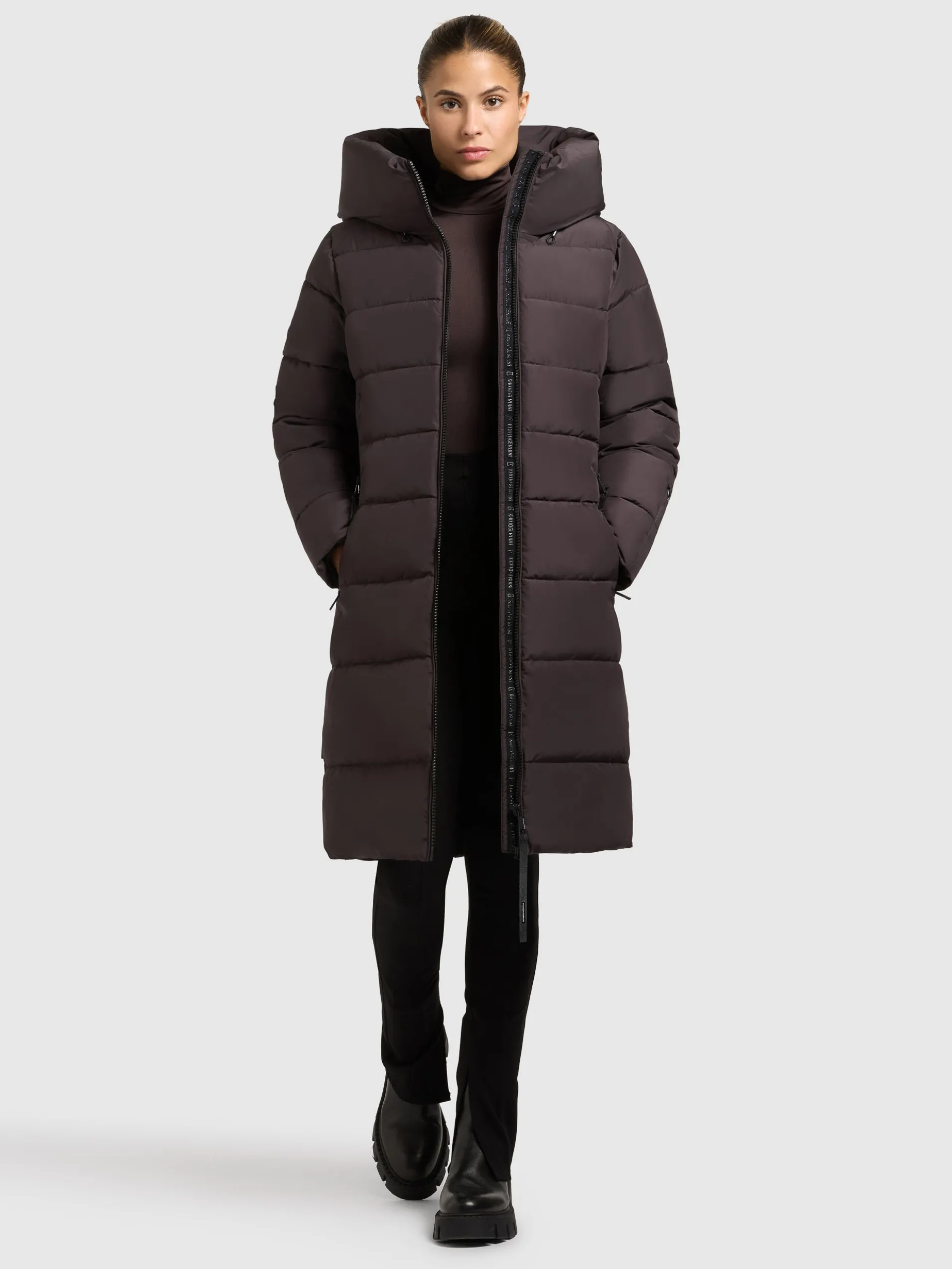 Mantel JILIAS6 MATT MOODY PLUM