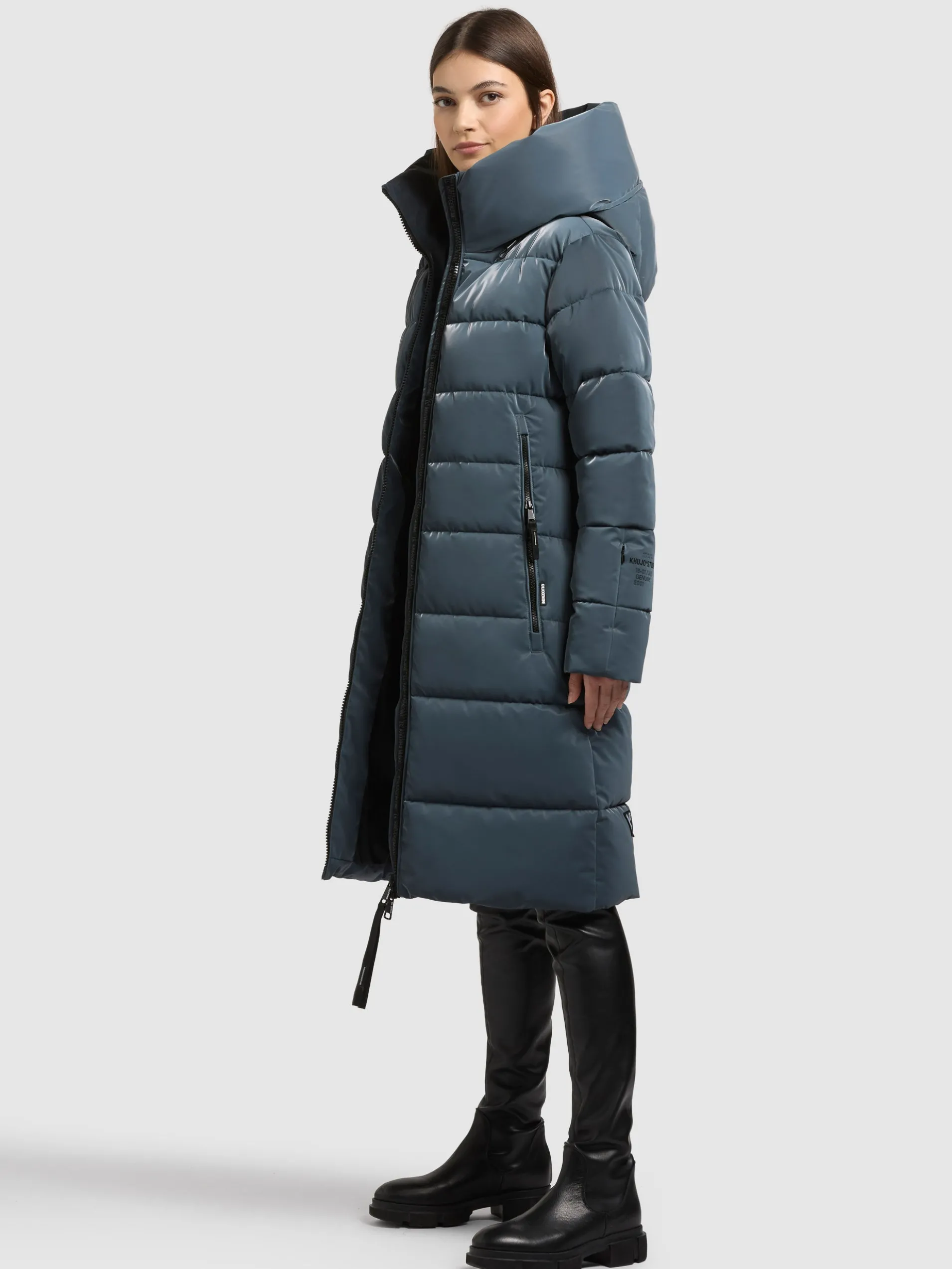 Mantel JILIAS6 SHINY DIM BLUE