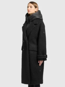 Mantel JIMENA - 2IN1 (Einsatz herausnehmbar) BLACK