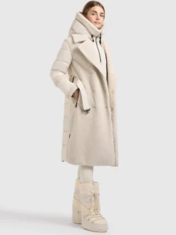 Mantel KALMIA2 - 2IN1 (Einsatz herausnehmbar). COTTON CREAM