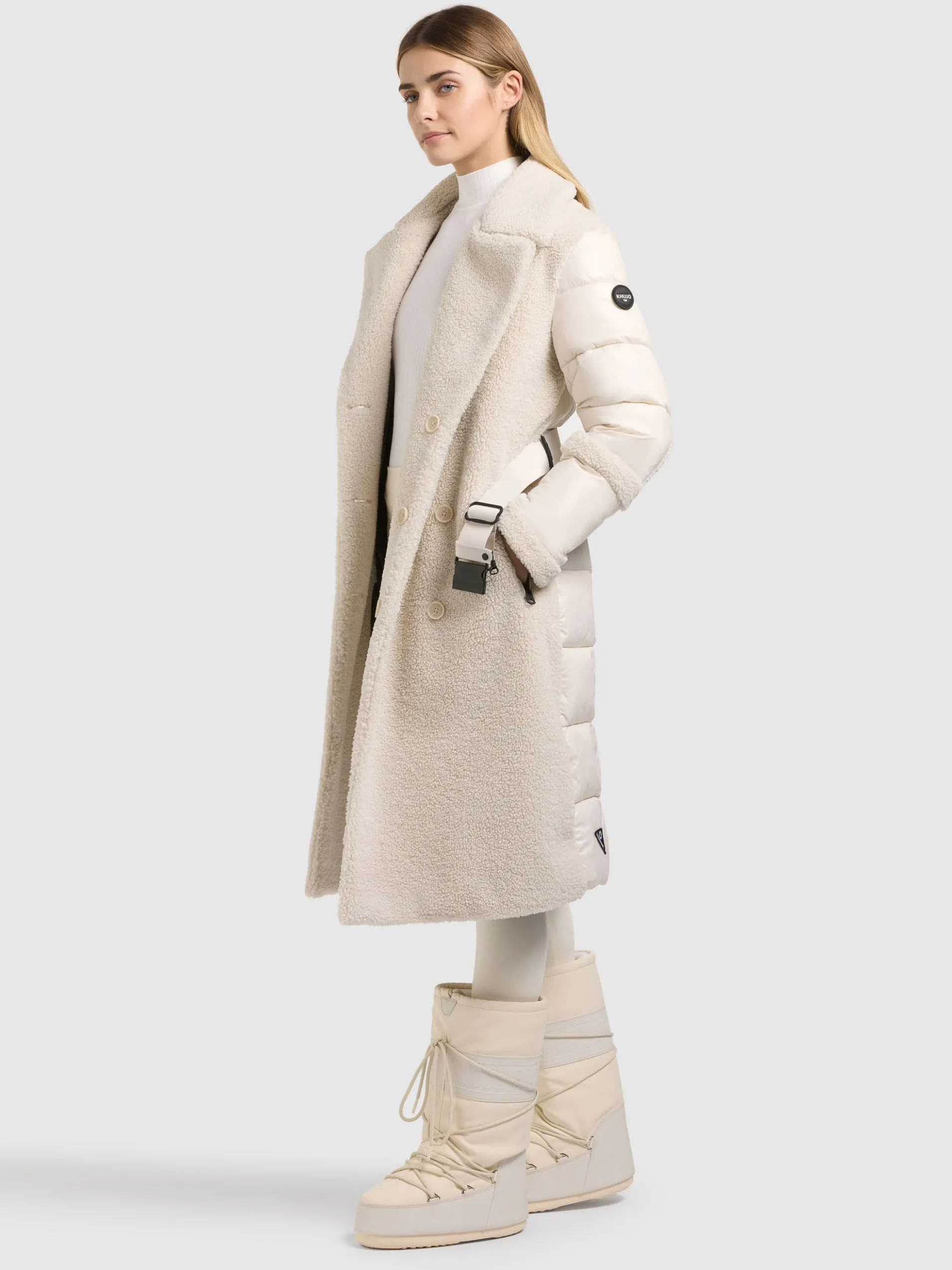 Mantel KALMIA2 - 2IN1 (Einsatz herausnehmbar). COTTON CREAM