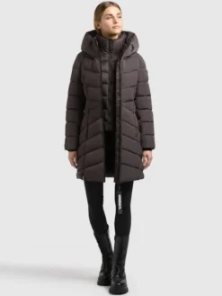 Mantel KIERA - 2IN1 (Einsatz herausnehmbar) MOODY PLUM