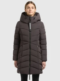 Mantel KIERA - 2IN1 (Einsatz herausnehmbar) MOODY PLUM