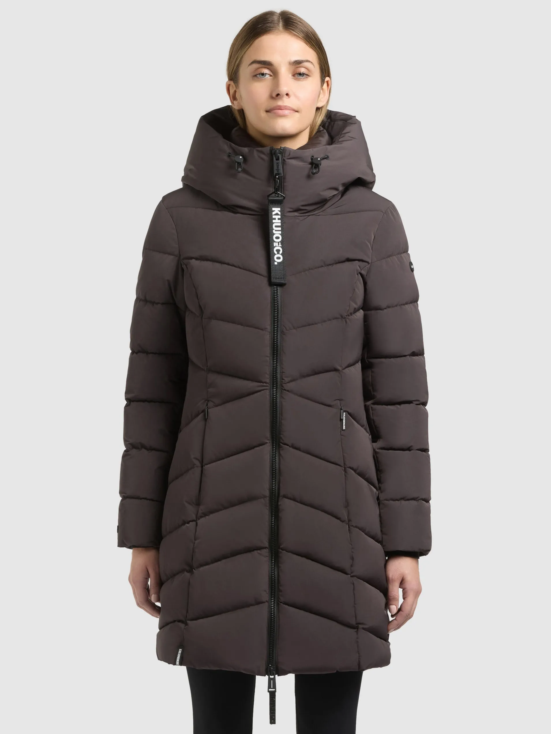 Mantel KIERA - 2IN1 (Einsatz herausnehmbar) MOODY PLUM