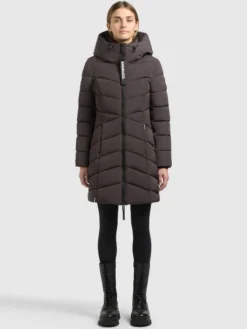 Mantel KIERA - 2IN1 (Einsatz herausnehmbar) MOODY PLUM