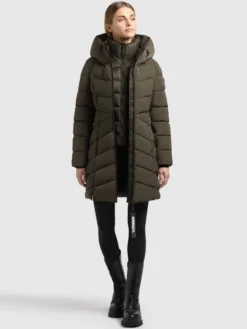 Mantel KIERA - 2IN1 (Einsatz herausnehmbar) WINTER GREEN