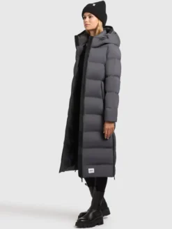 Mantel LAREA3 STEEL GREY