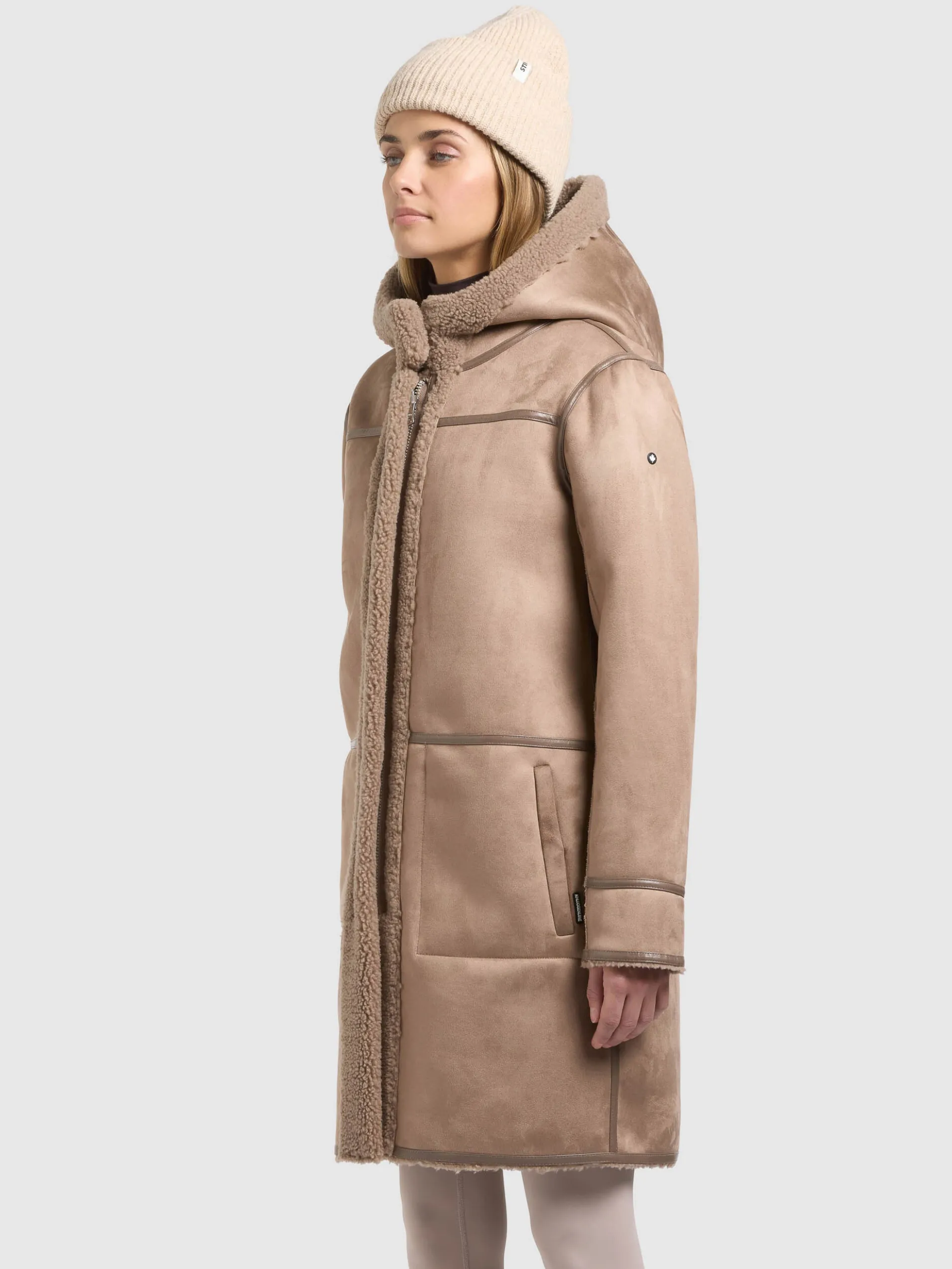 Mantel LAURYN Wendemantel TAUPE GREY