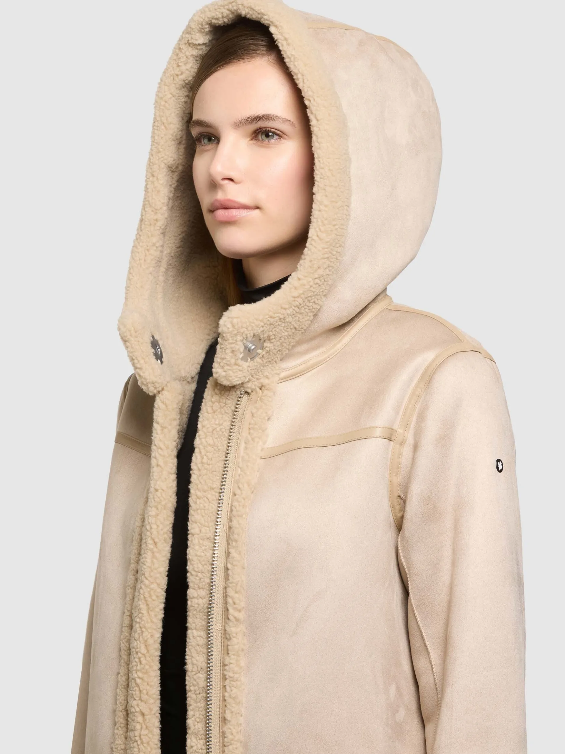 Mantel LAURYN Wendemantel TEDDY BEIGE