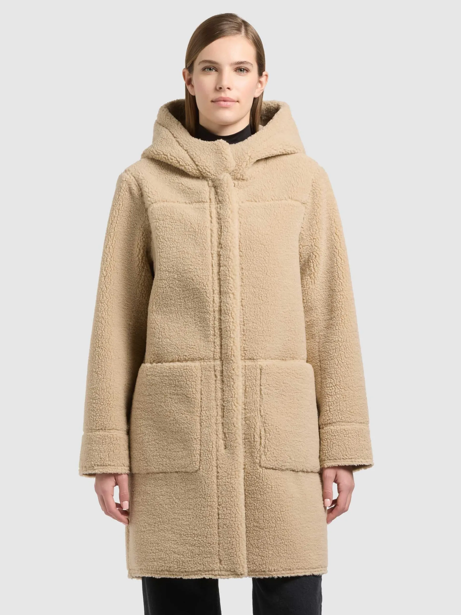Mantel LAURYN Wendemantel TEDDY BEIGE