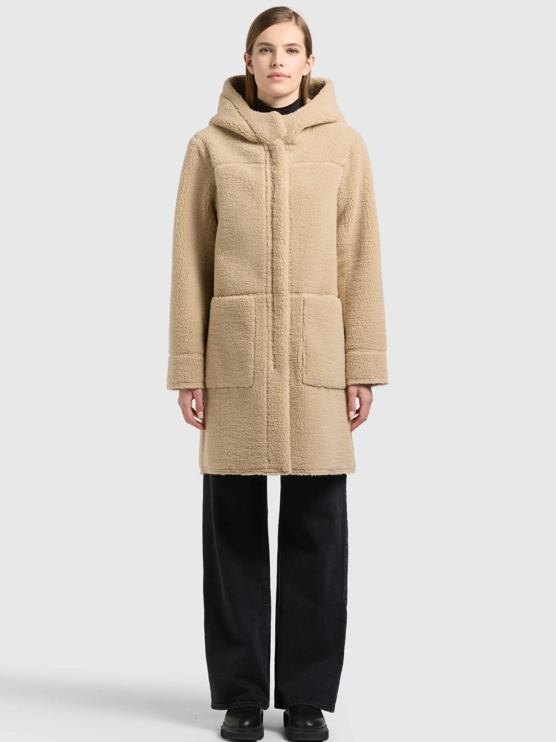 Mantel LAURYN Wendemantel TEDDY BEIGE