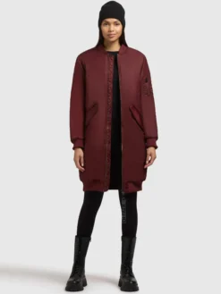 Mantel LULU BURGUNDY RED