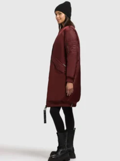 Mantel LULU BURGUNDY RED