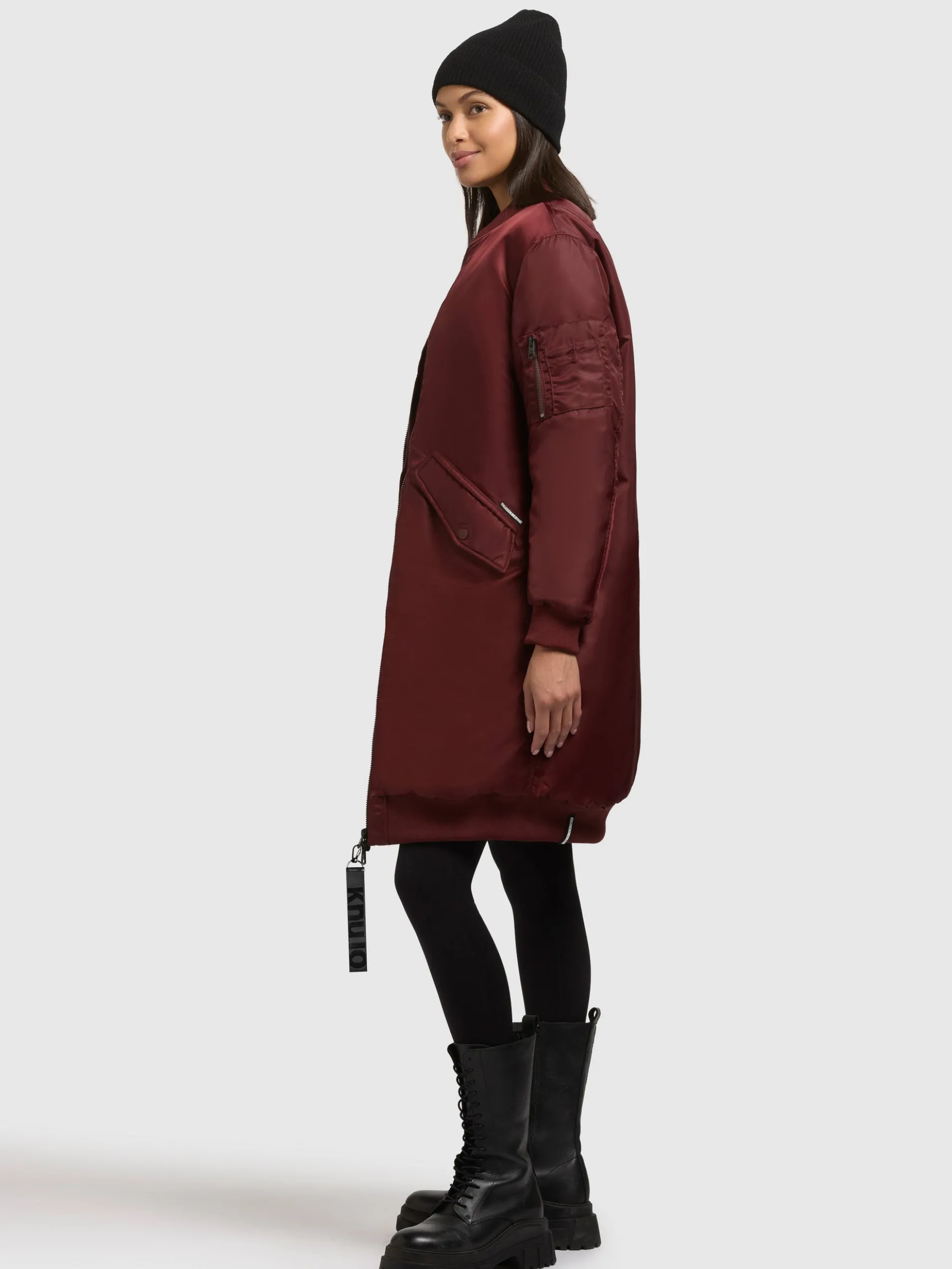 Mantel LULU BURGUNDY RED