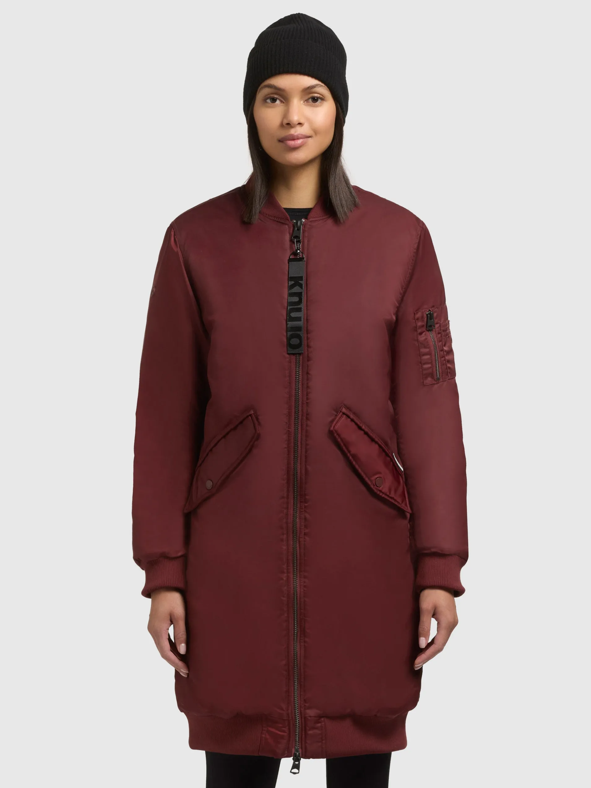 Mantel LULU BURGUNDY RED