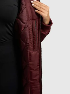 Mantel LULU BURGUNDY RED