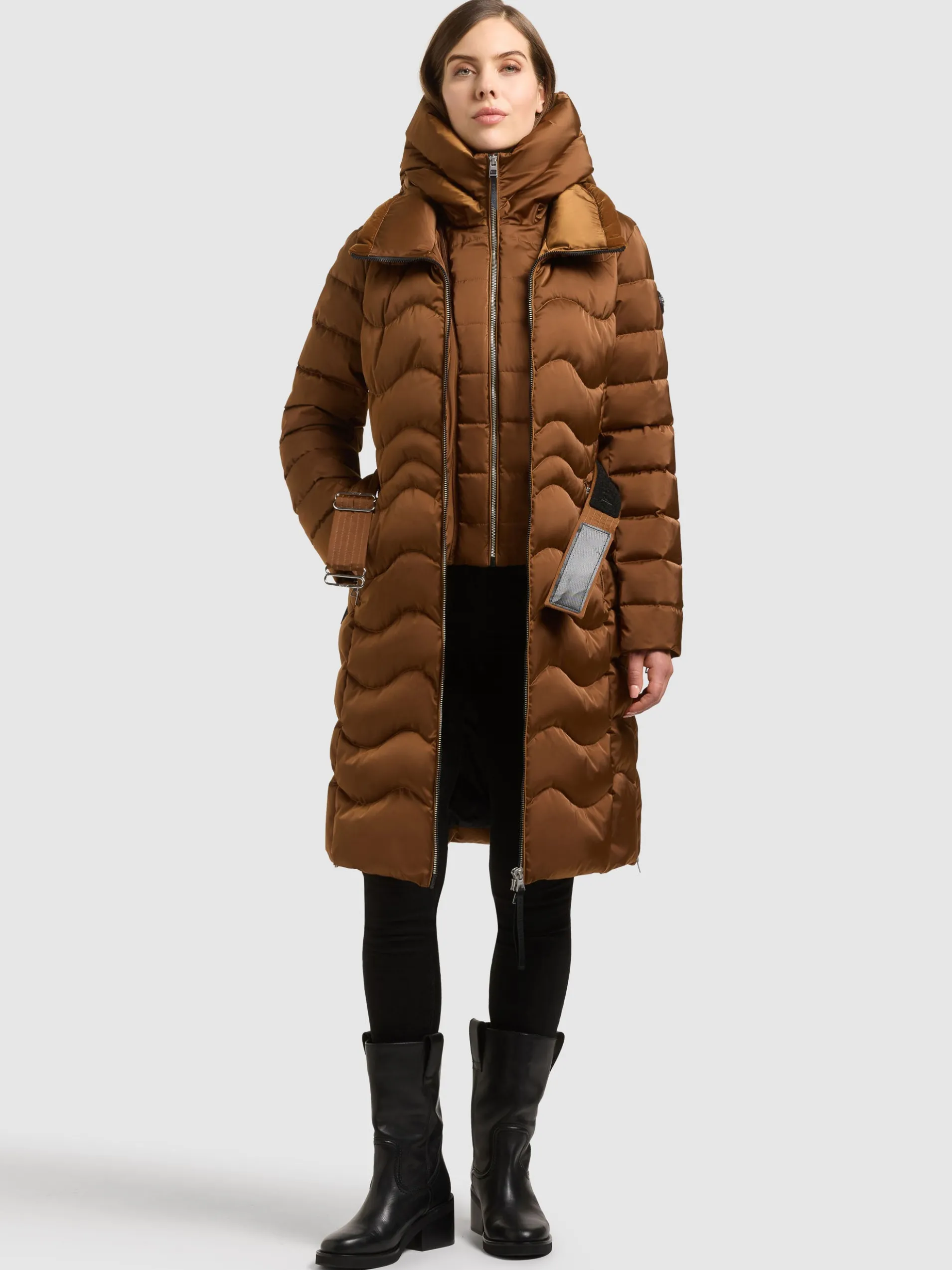 Mantel MIRA2 - 2IN1 (Einsatz herausnehmbar) GINGERBREAD BROWN