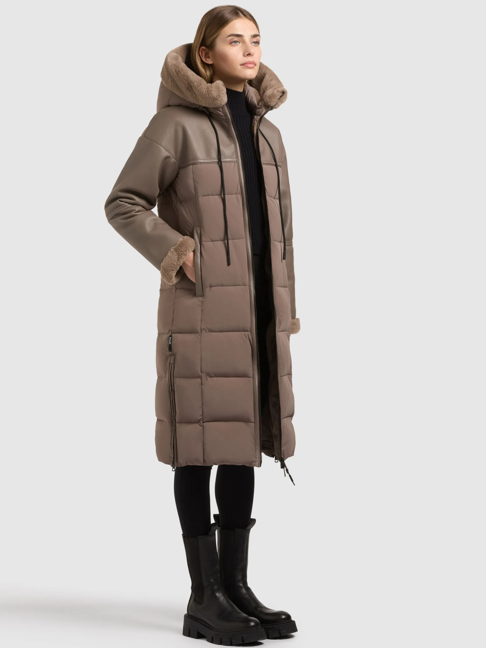 Mantel MIRYAM TAUPE BROWN
