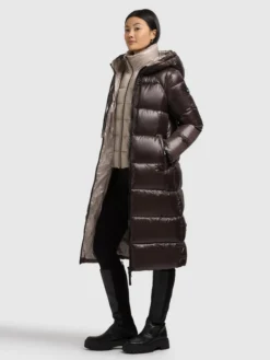Mantel NASHI 2IN1 (Einsatz herausnehmbar) MOODY PLUM