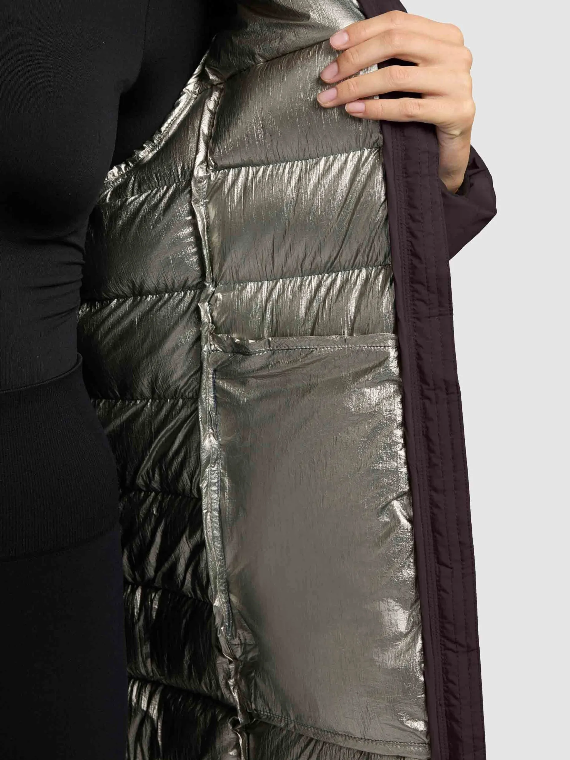 Mantel NEKAR2 MOODY PLUM