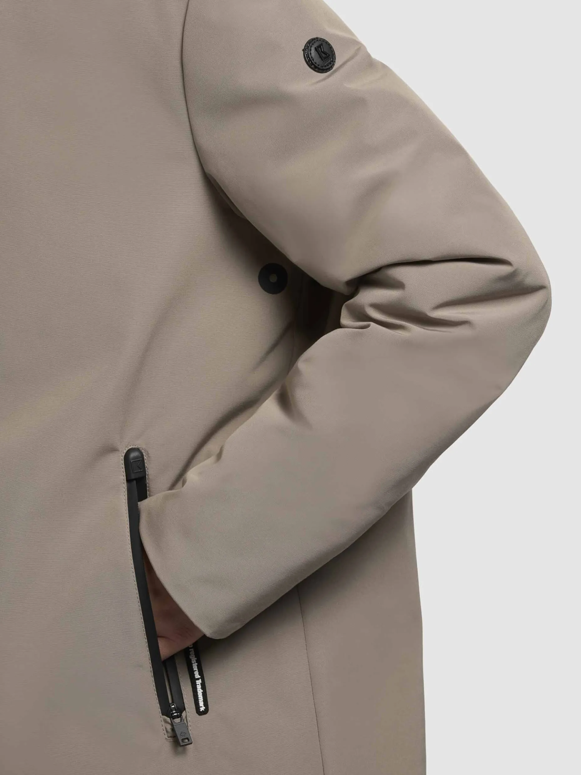 Mantel NELLEN Graubeige