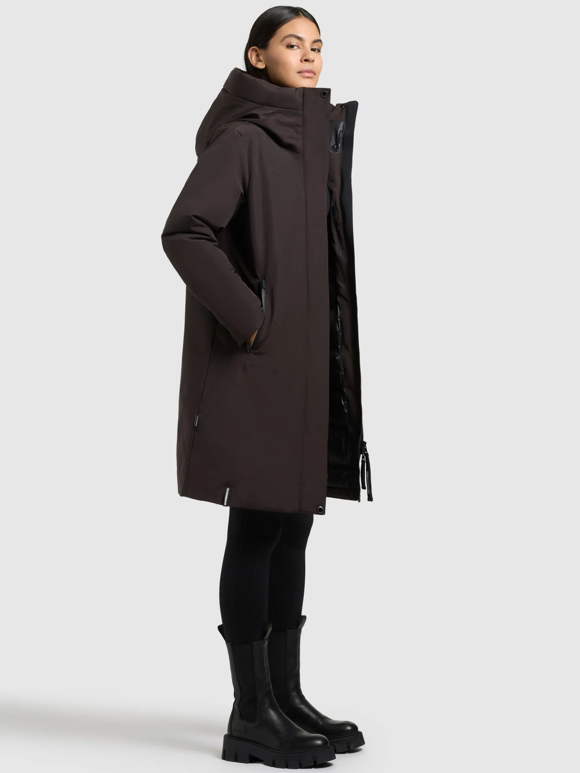 Mantel NELLEN2 MOODY PLUM