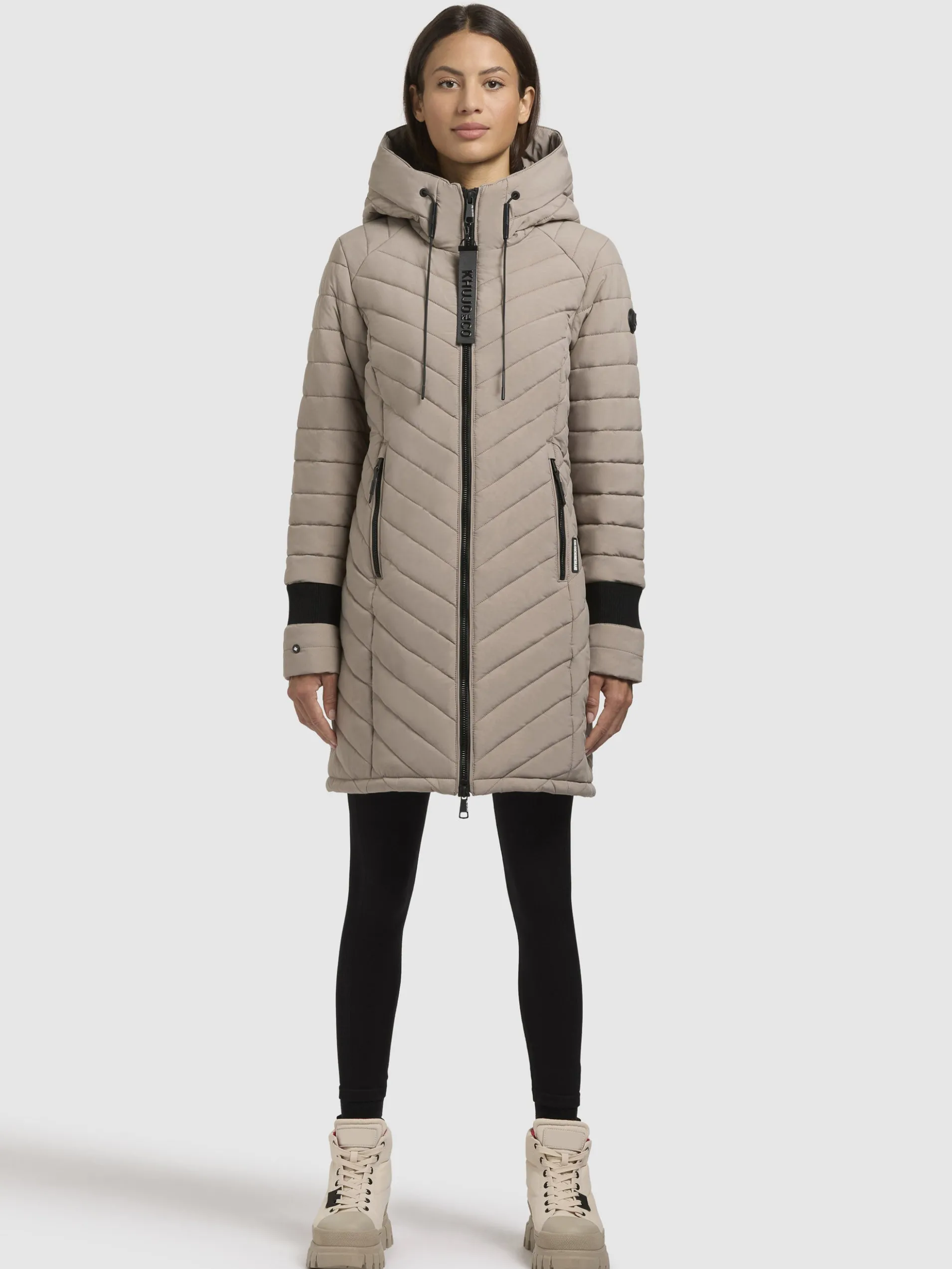 Mantel NITA3 Graubeige