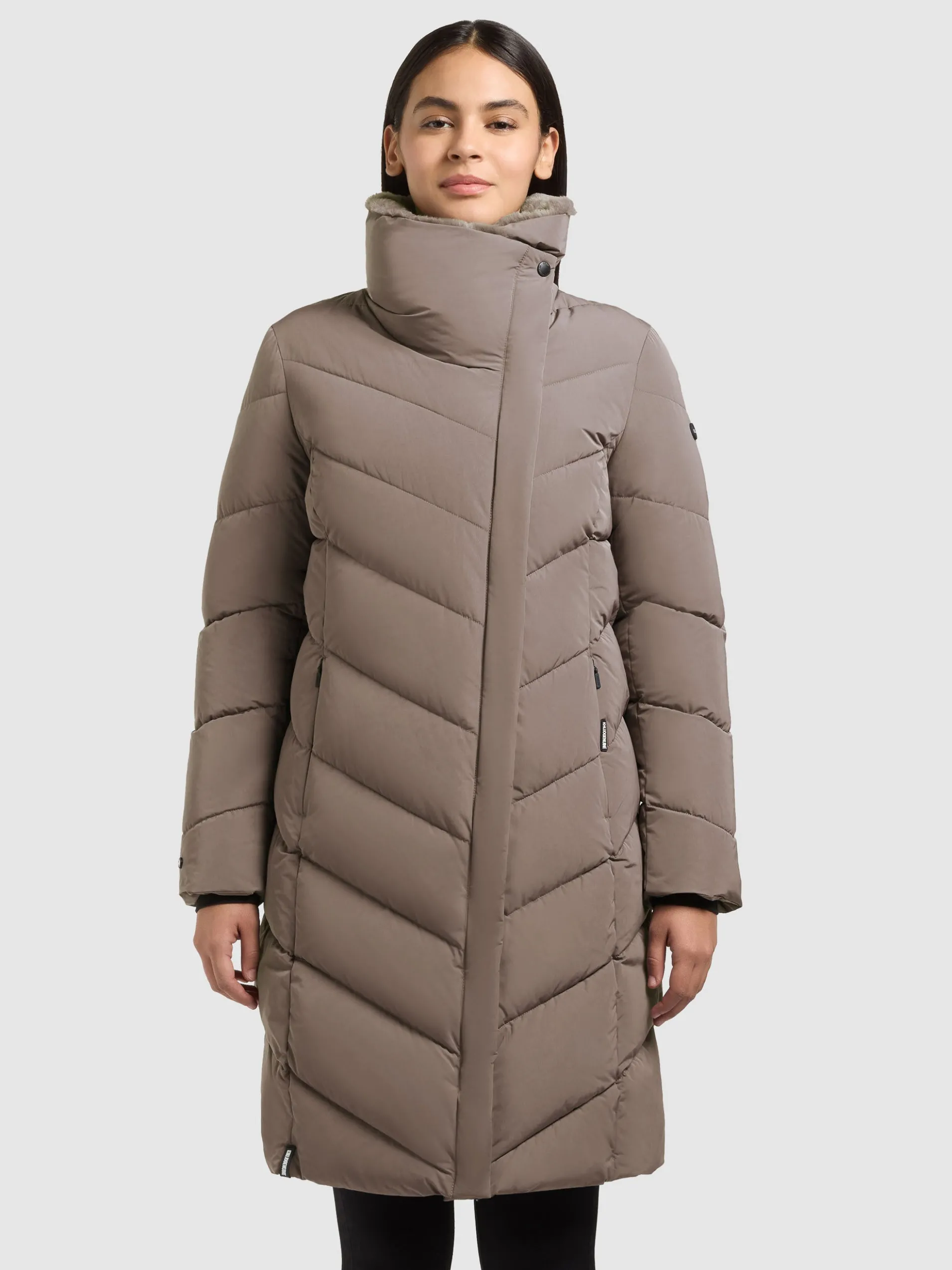 Mantel NYOMI TAUPE BROWN