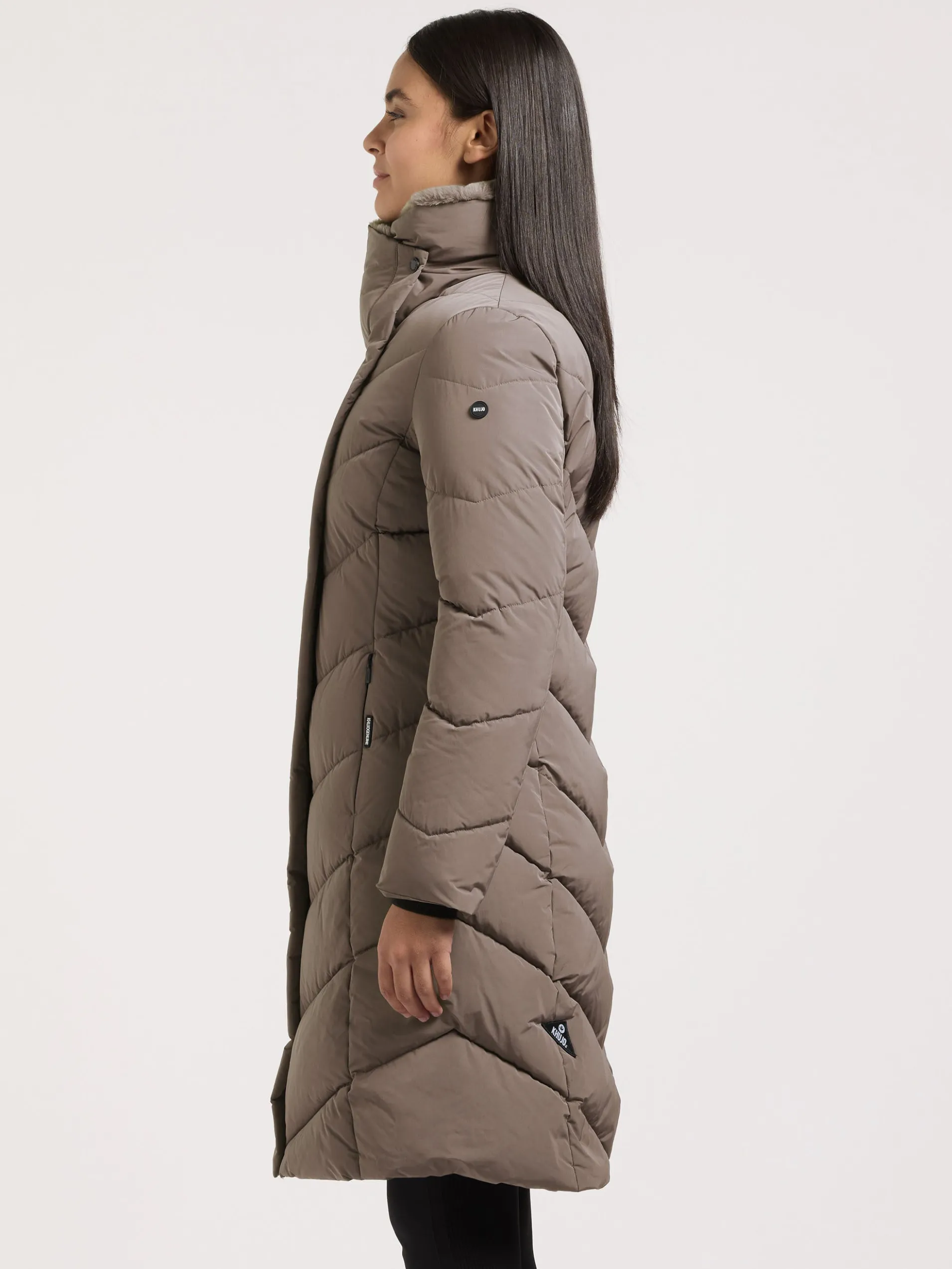 Mantel NYOMI TAUPE BROWN