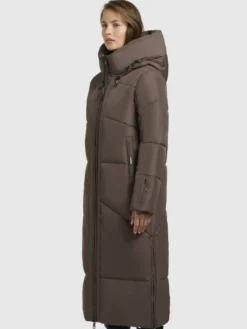 Mantel PRAYCE Taupe dunkel