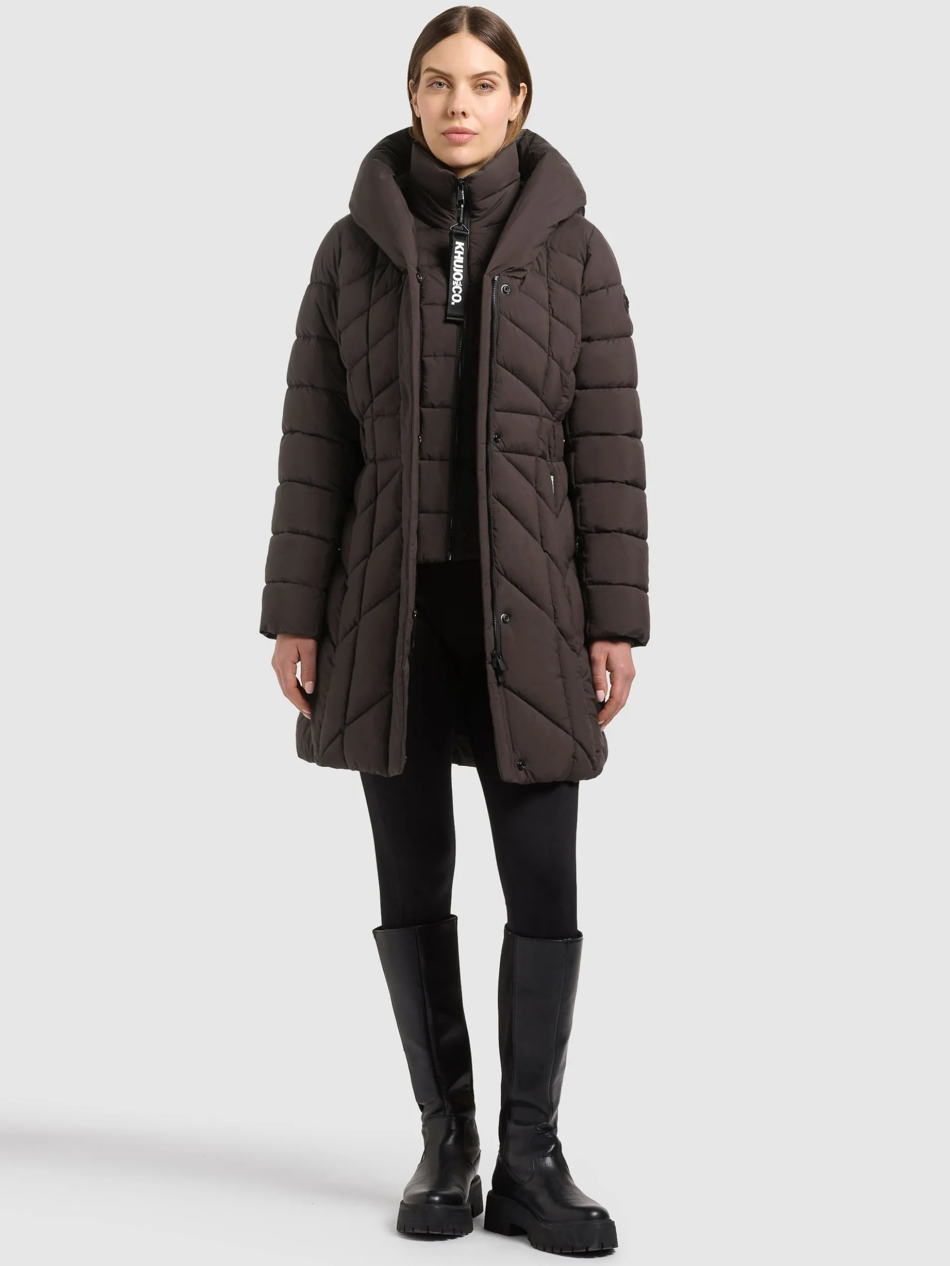 Mantel PURCH - 2IN1 (Einsatz herausnehmbar) MOODY PLUM