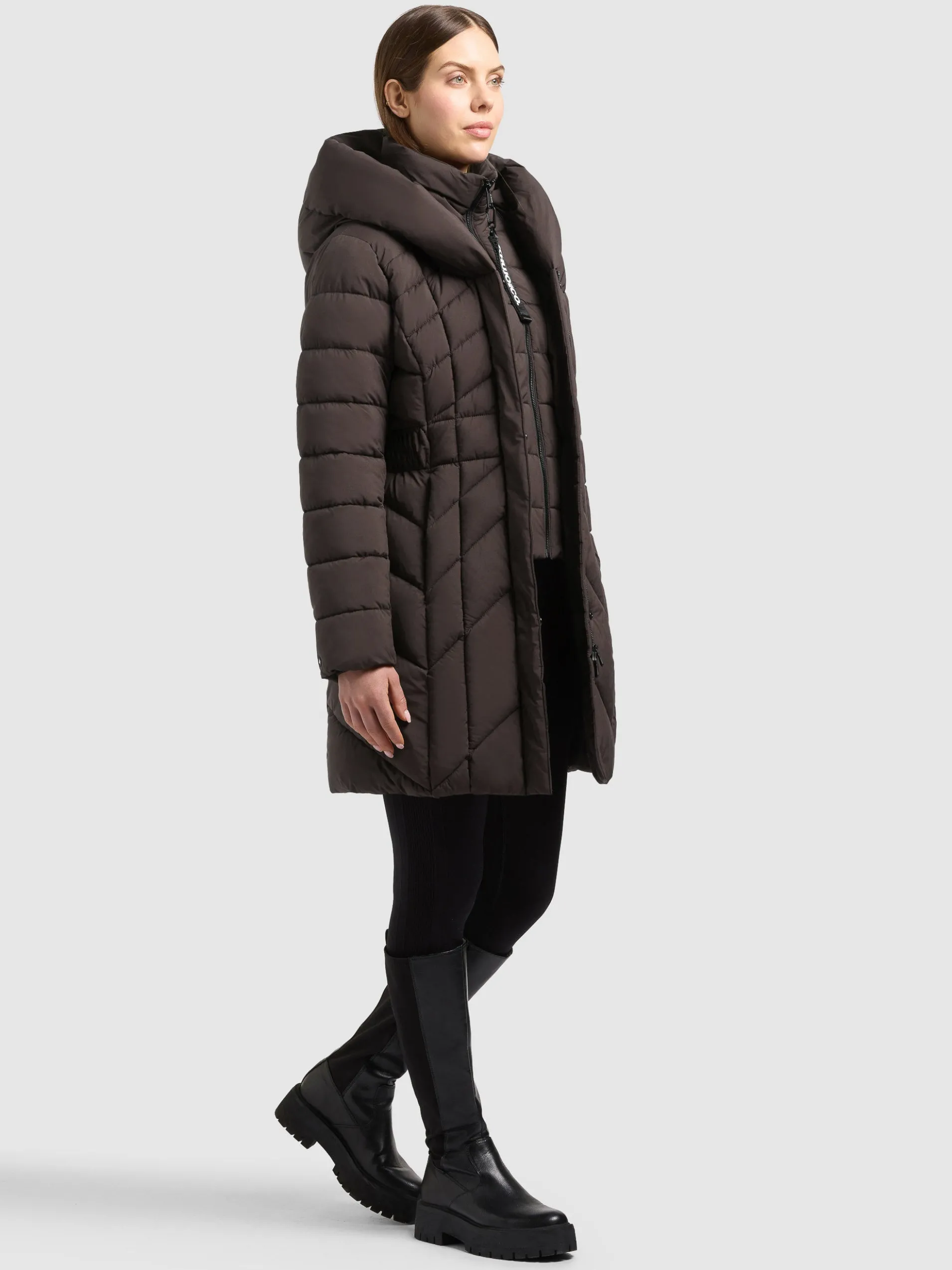 Mantel PURCH - 2IN1 (Einsatz herausnehmbar) MOODY PLUM