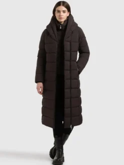 Mantel SANVE - 2IN1 (Einsatz herausnehmbar) MOODY PLUM