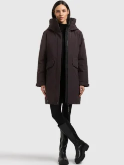 Mantel SINA2 MOODY PLUM
